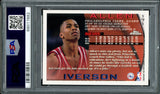 Allen Iverson Autographed 1996-97 Topps Chrome Rookie Card #171 Philadelphia 76ers PSA 8 Auto Grade Gem Mint 10 PSA/DNA #68017882
