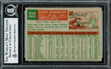 Harry Hanebrink Autographed 1959 Topps Card #322B Milwaukee Braves Beckett BAS #12305890