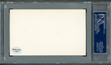Michael Burke Autographed 3x5 Index Card New York Yankees PSA/DNA #83862106