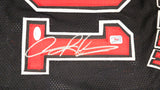 Chicago Bulls Dennis Rodman Autographed Black Jersey JSA Stock #237057