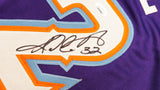 Utah Jazz Karl Malone Autographed Purple Jersey JSA Stock #237062