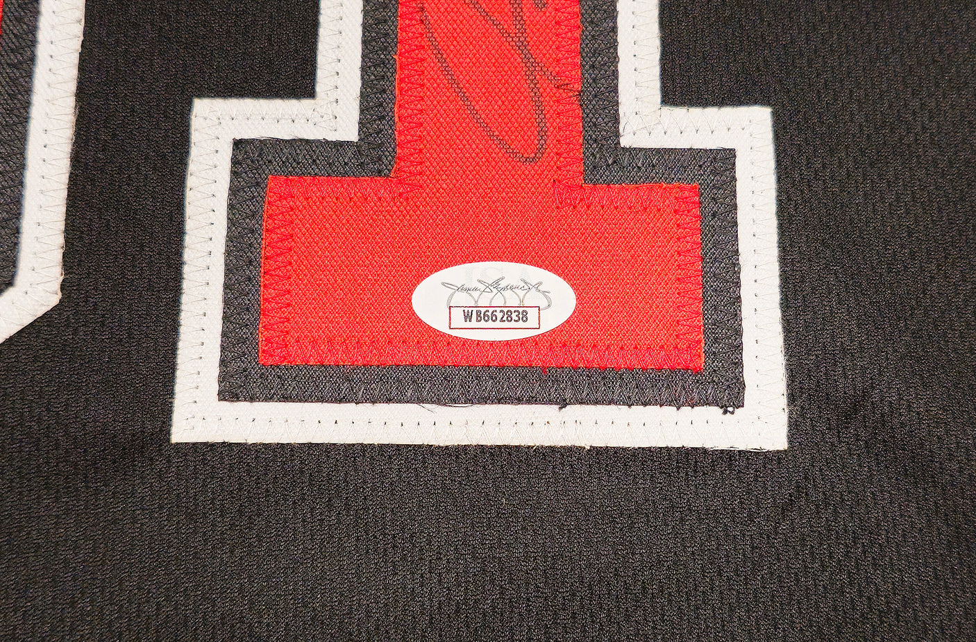 Chicago Bulls Dennis Rodman Autographed Black Jersey JSA Stock #237058