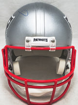 Tom Brady Autographed New England Patriots Silver Full Size Replica Helmet Fanatics Holo #B062648