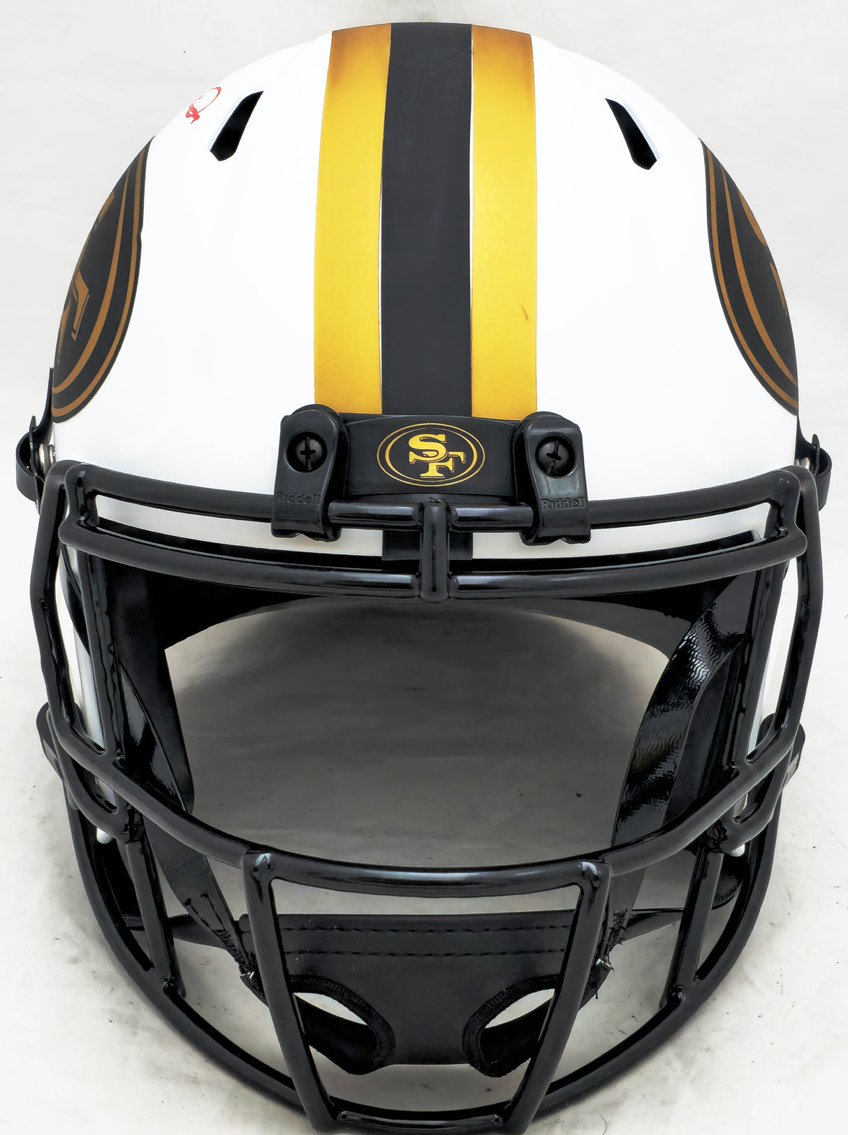 Joe Montana Autographed San Francisco 49ers Lunar Eclipse White Full Size Replica Speed Helmet Fanatics Holo #WX13989742