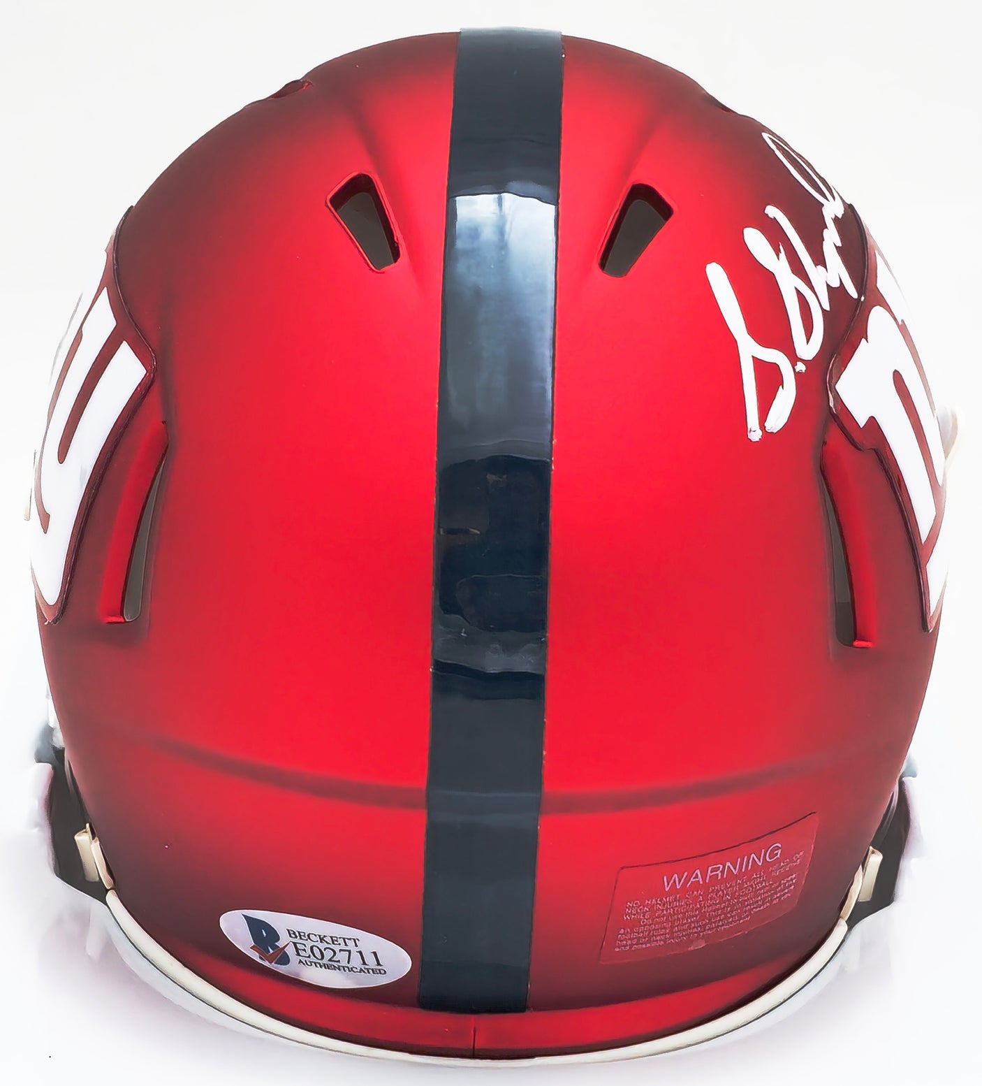 Sterling Shepard Autographed New York Giants Blaze Red Mini Helmet Beckett BAS #E02711