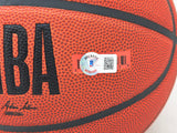 Tony Parker Autographed Official NBA Leather San Antonio Spurs Logo Basketball (Smudged) Beckett BAS Witness #1W181371