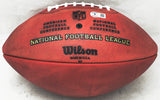 John Elway Autographed Official NFL Leather Colored Gold Shield Football Denver Broncos Beckett BAS Witness #W609021