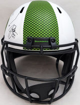 Jim Zorn Autographed Seattle Seahawks Lunar Eclipse White Full Size Speed Replica Helmet Play Call (Chipped) MCS Holo #80098