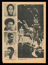 Fred Brown, Ken Durrett, Cliff Meely, Jim Cleamons & Dean Meminger Autographed 8x11 Magazine Photo SKU #238060