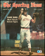 Mark "The Bird" Fidrych Autographed Sporting News Cover Detroit Tigers Beckett BAS QR #BP55201