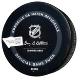 Yanni Gourde Autographed Official Seattle Kraken Inaugural Season Logo Hockey Game Puck Signed In Teal Fanatics Holo Stock #211605