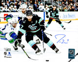 Jordan Eberle Autographed 8x10 Photo Seattle Kraken Fanatics Holo Stock #211620