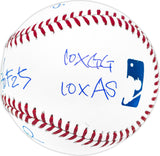 Ichiro Suzuki Autographed Official MLB Baseball Seattle Mariners With 6 Stats "HOF 25" IS Holo & Beckett BAS Witness QR Stock #238323