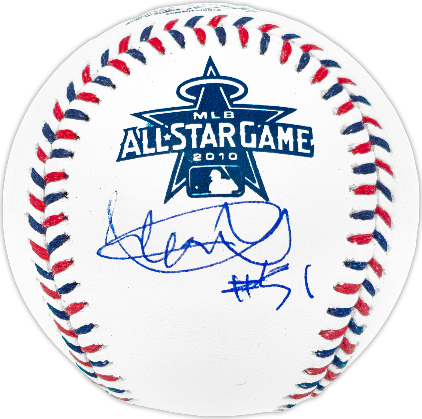 Ichiro Suzuki Autographed Official 2010 All Star Game Logo MLB Game Baseball Seattle Mariners "#51" IS Holo & Beckett BAS Witness QR Stock #238324
