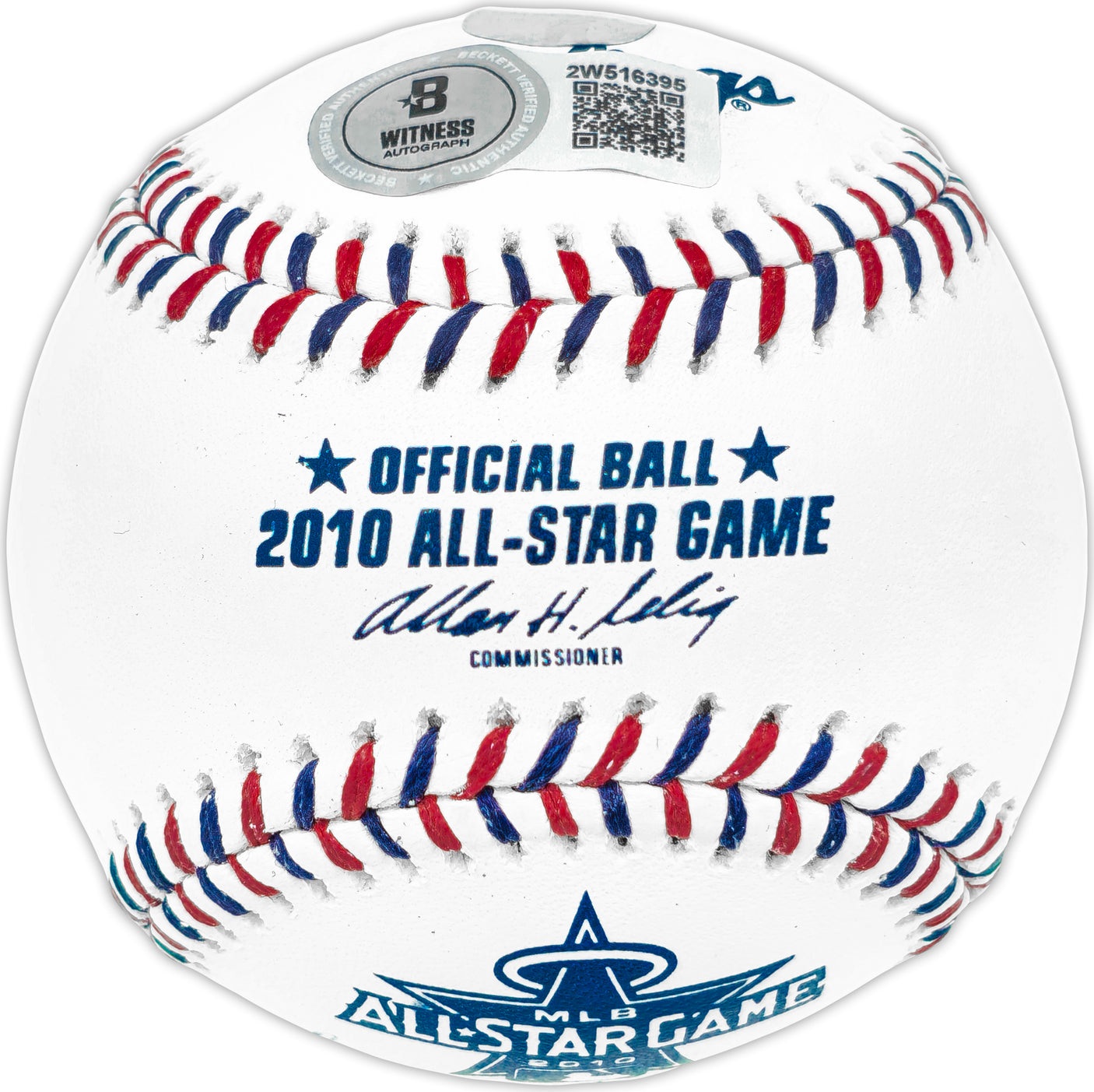 Ichiro Suzuki Autographed Official 2010 All Star Game Logo MLB Game Baseball Seattle Mariners "#51" IS Holo & Beckett BAS Witness QR Stock #238324