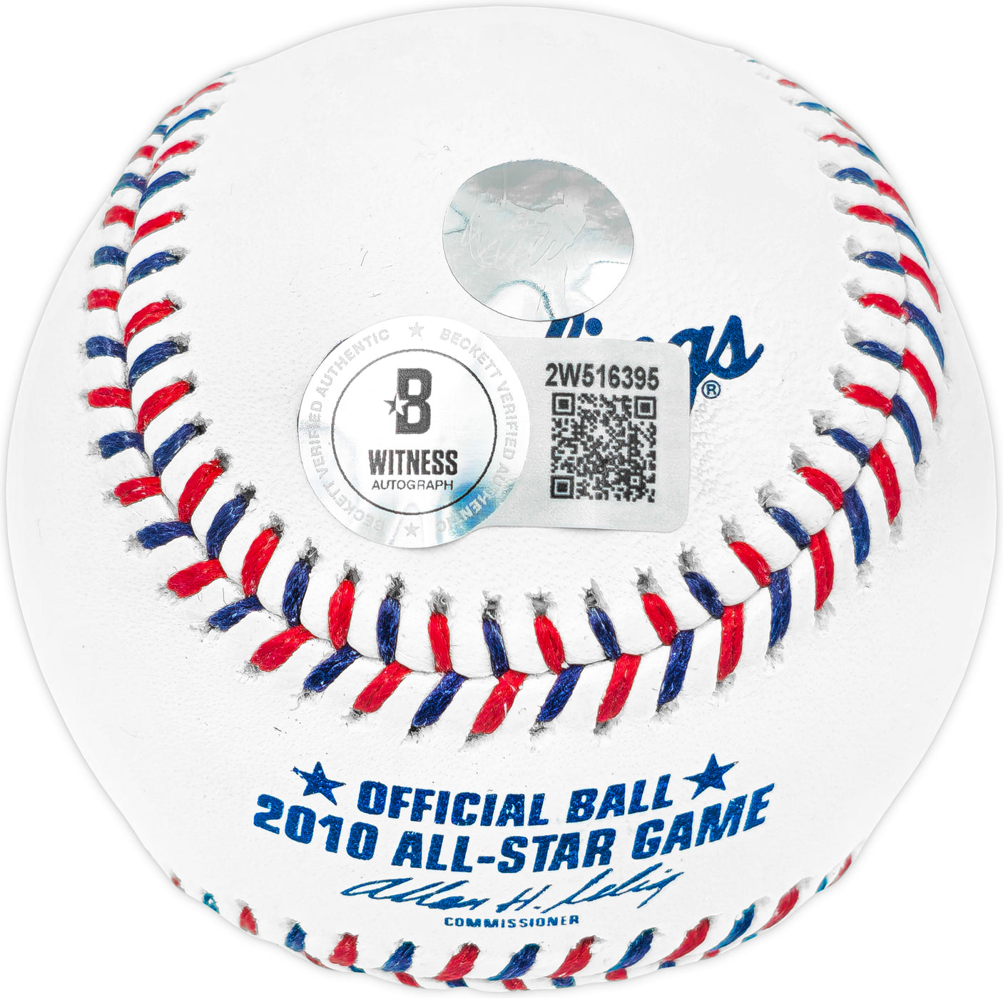 Ichiro Suzuki Autographed Official 2010 All Star Game Logo MLB Game Baseball Seattle Mariners "#51" IS Holo & Beckett BAS Witness QR Stock #238324