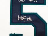 Seattle Mariners Ichiro Suzuki Autographed White Mitchell & Ness 2001 All Star Game Patch Rookie Year Jersey Size 40 "HOF 25" IS Holo & Beckett BAS Witness QR Stock #238314