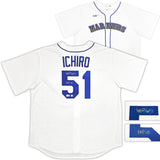 Seattle Mariners Ichiro Suzuki Autographed White Nike Cooperstown Collection Jersey Size XL "HOF 25" IS Holo & Beckett BAS Witness QR Stock #238318