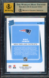 Mac Jones Autographed 2021 Donruss Gold Press Proof Premium Rookie Card #255 New England Patriots BGS 9.5 Auto Grade Gem Mint 10 Beckett BAS #15297330