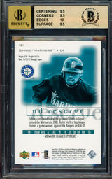 Ichiro Suzuki Autographed 2001 Upper Deck Reserve Rookie Card #181 Seattle Mariners BGS 9.5 Auto Grade Gem Mint 10 "01 ROY/MVP" Highest Graded #2089/2500 Beckett BAS #15094348