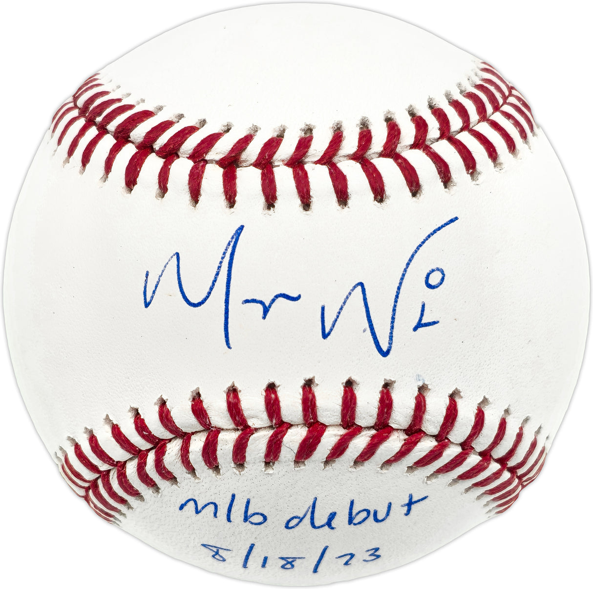 Masyn Winn Autographed Official MLB Baseball St. Louis Cardinals Beckett BAS Witness #2W195739