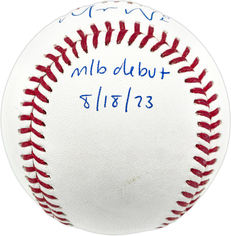Masyn Winn Autographed Official MLB Baseball St. Louis Cardinals Beckett BAS Witness #2W195739