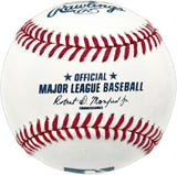 Marcell Ozuna Autographed Official MLB Baseball Atlanta Braves "Ozuna from the Braves" (Smudged) Beckett BAS Witness #1W611041