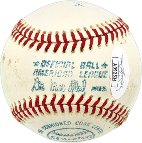 Mark "The Bird" Fidrych Autographed Official MacPhail AL Baseball Detroit Tigers Vintage Signature JSA #AD92534
