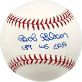 Bob Gibson Autographed Official MLB Baseball St. Louis Cardinals "1.89 WS ERA" JSA #DD98673