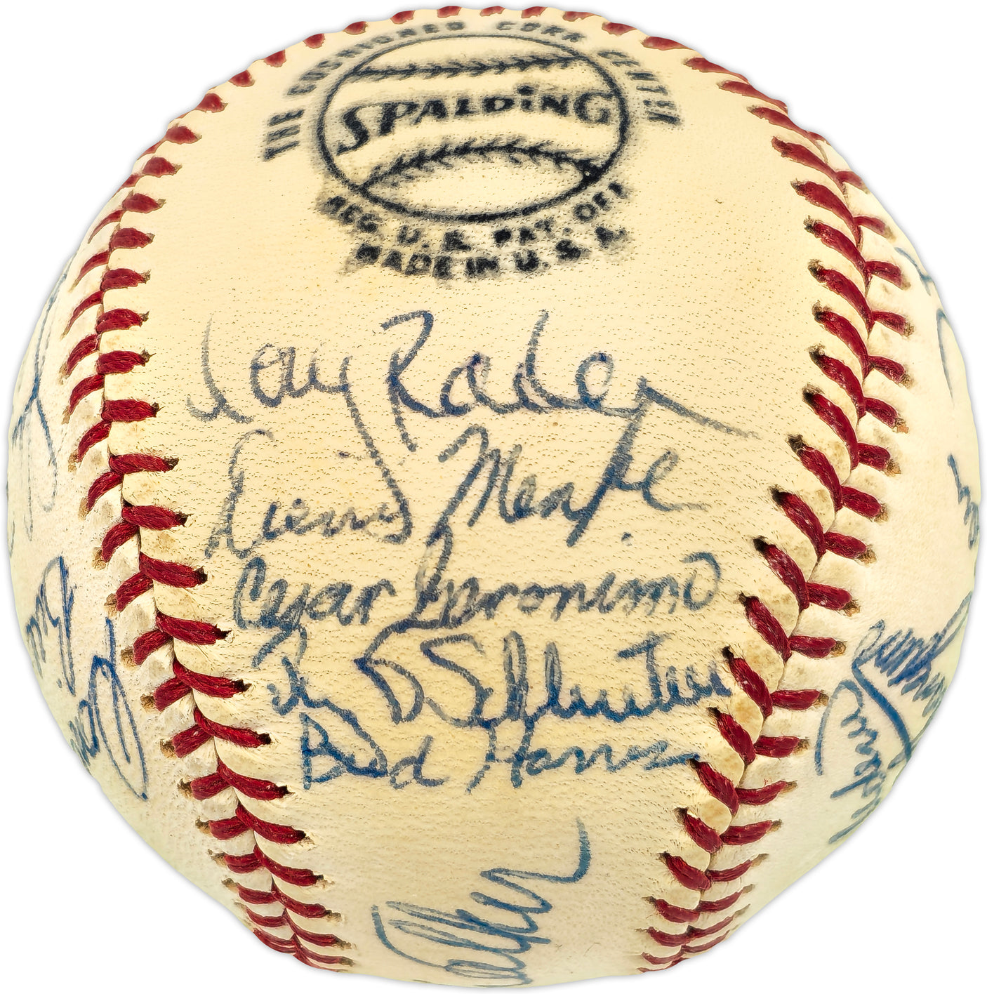 1971 Houston Astros Team Autographed Official Feeney NL Baseball With 22 Signatures Including Joe Morgan SKU #236105