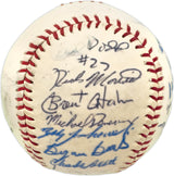 1985 Arizona State Sun Devils Team Autographed Official Wilson Professional League Baseball With 24 Signatures Including Barry Bonds Beckett BAS #A53834