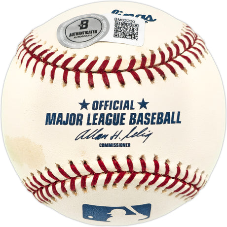 Pedro Martinez Autographed Official MLB Baseball Boston Red Sox Beckett BAS QR #BM02200