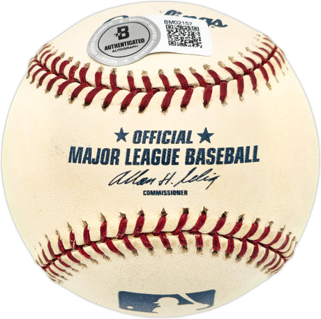 Pedro Martinez Autographed Official MLB Baseball Boston Red Sox Beckett BAS QR #BM02157