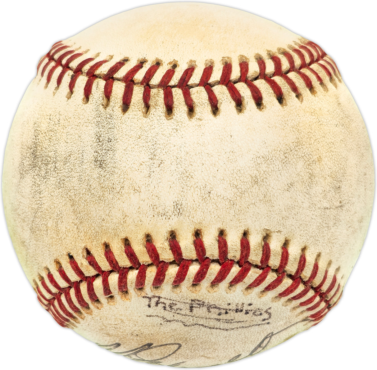 Mike Schmidt Autographed NL Game Used Baseball Philadelphia Phillies Beckett BAS QR #BM02182