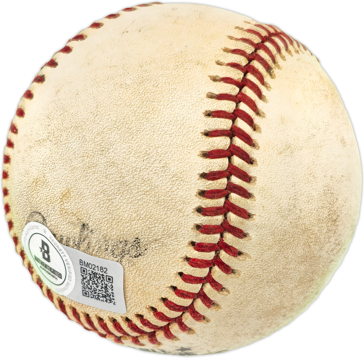 Mike Schmidt Autographed NL Game Used Baseball Philadelphia Phillies Beckett BAS QR #BM02182