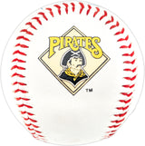 Barry Bonds & Bobby Bonilla Autographed Official Pirates Souvenir Baseball Pittsburgh Pirates Beckett BAS #AE02120