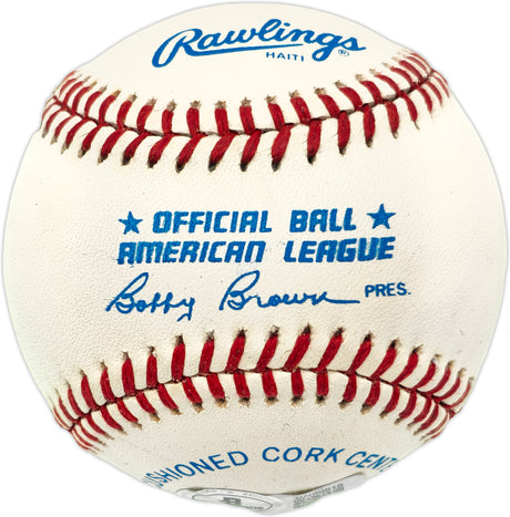 Jim Kaat Autographed Official AL Baseball Minnesota Twins Beckett BAS QR #BN89818