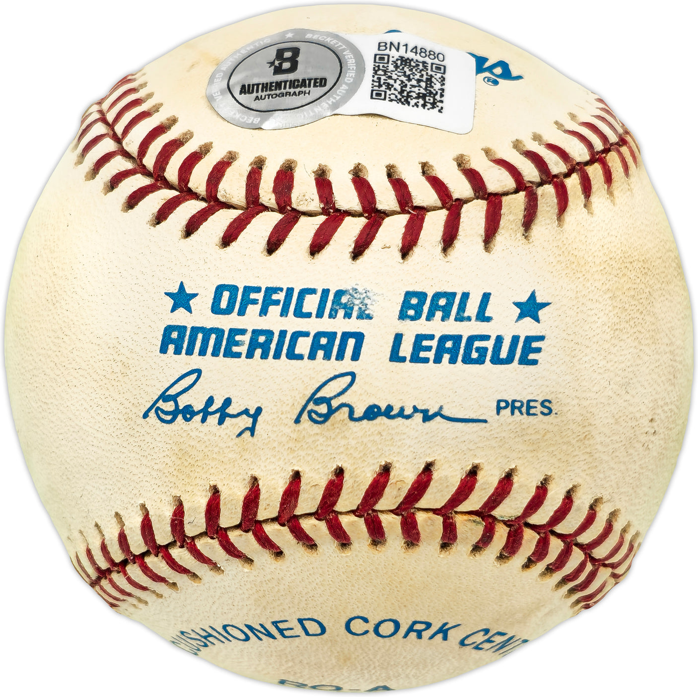 Ray Fosse Autographed Official AL Baseball Oakland A's Beckett BAS QR #BN14880