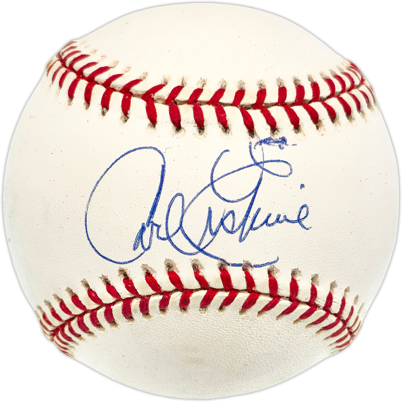 Carl Erskine Autographed Official NL Baseball Brooklyn Dodgers Beckett BAS QR #BN14927