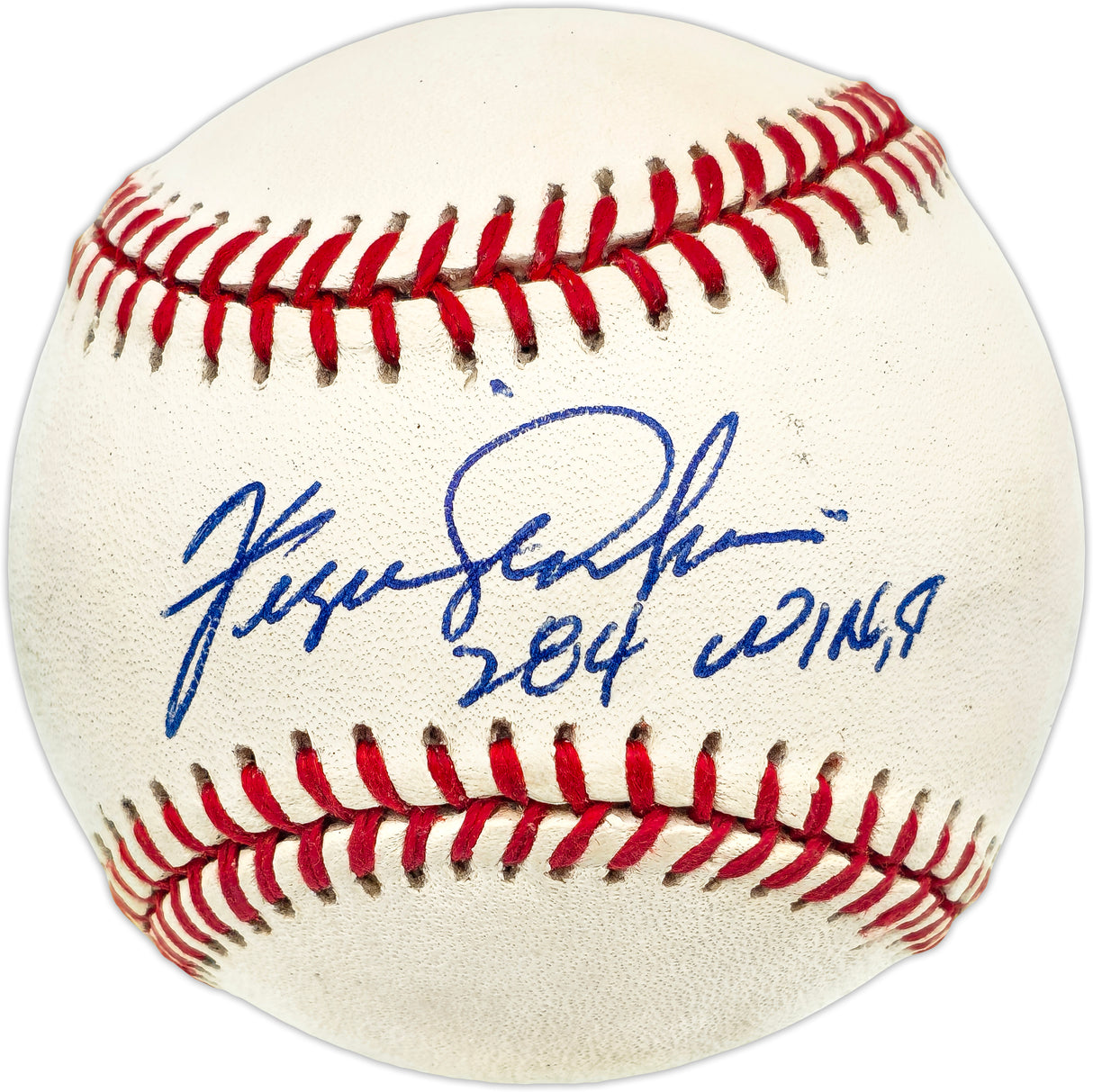 Fergie Jenkins Autographed Official NL Baseball Chicago Cubs "284 Wins" Beckett BAS QR #BN14933