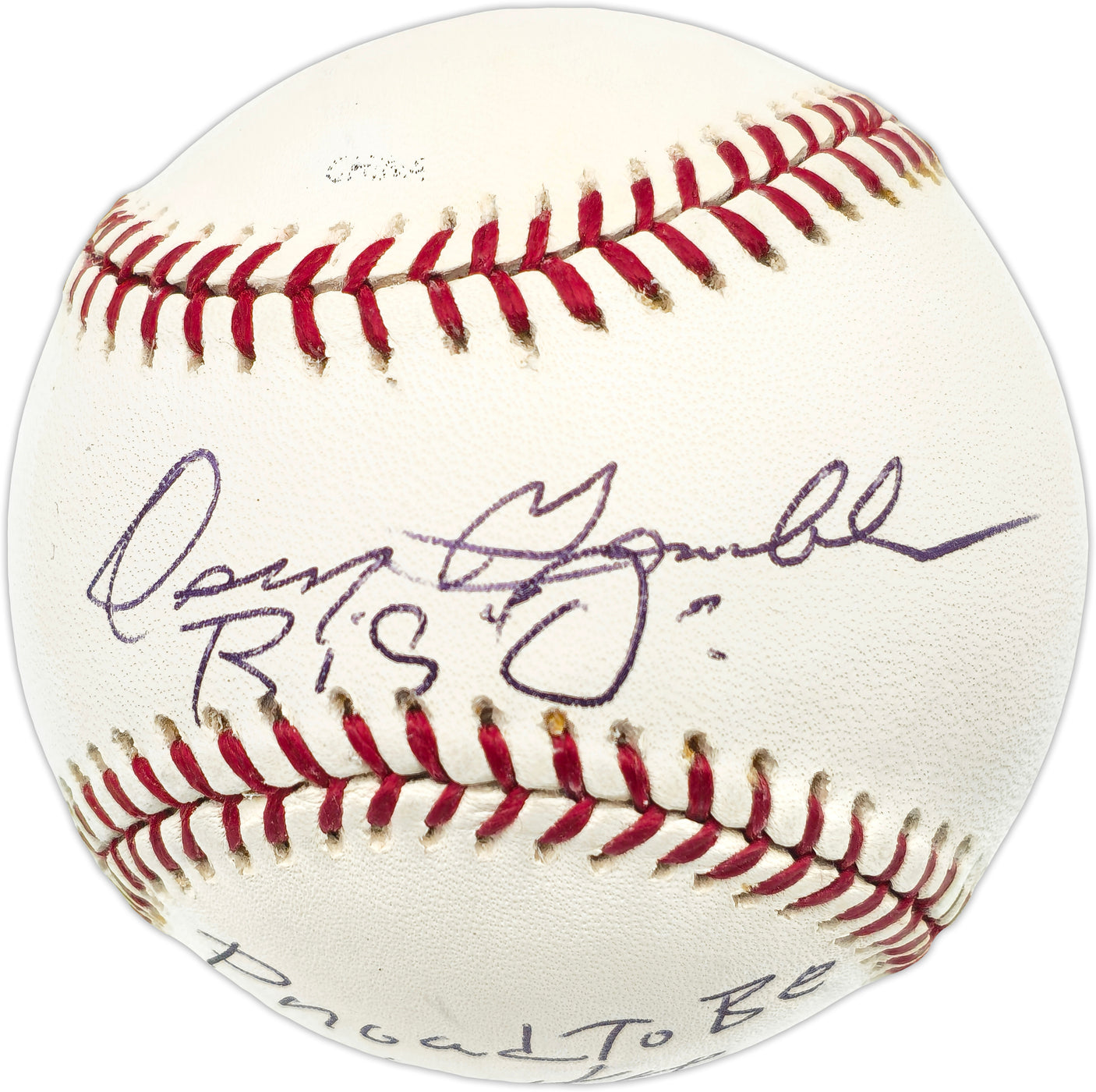 Oscar Gamble Autographed Official MLB Baseball New York Yankees Big "O" Proud to be a Yankee 1976-1979-1984 Beckett BAS QR #BN14943