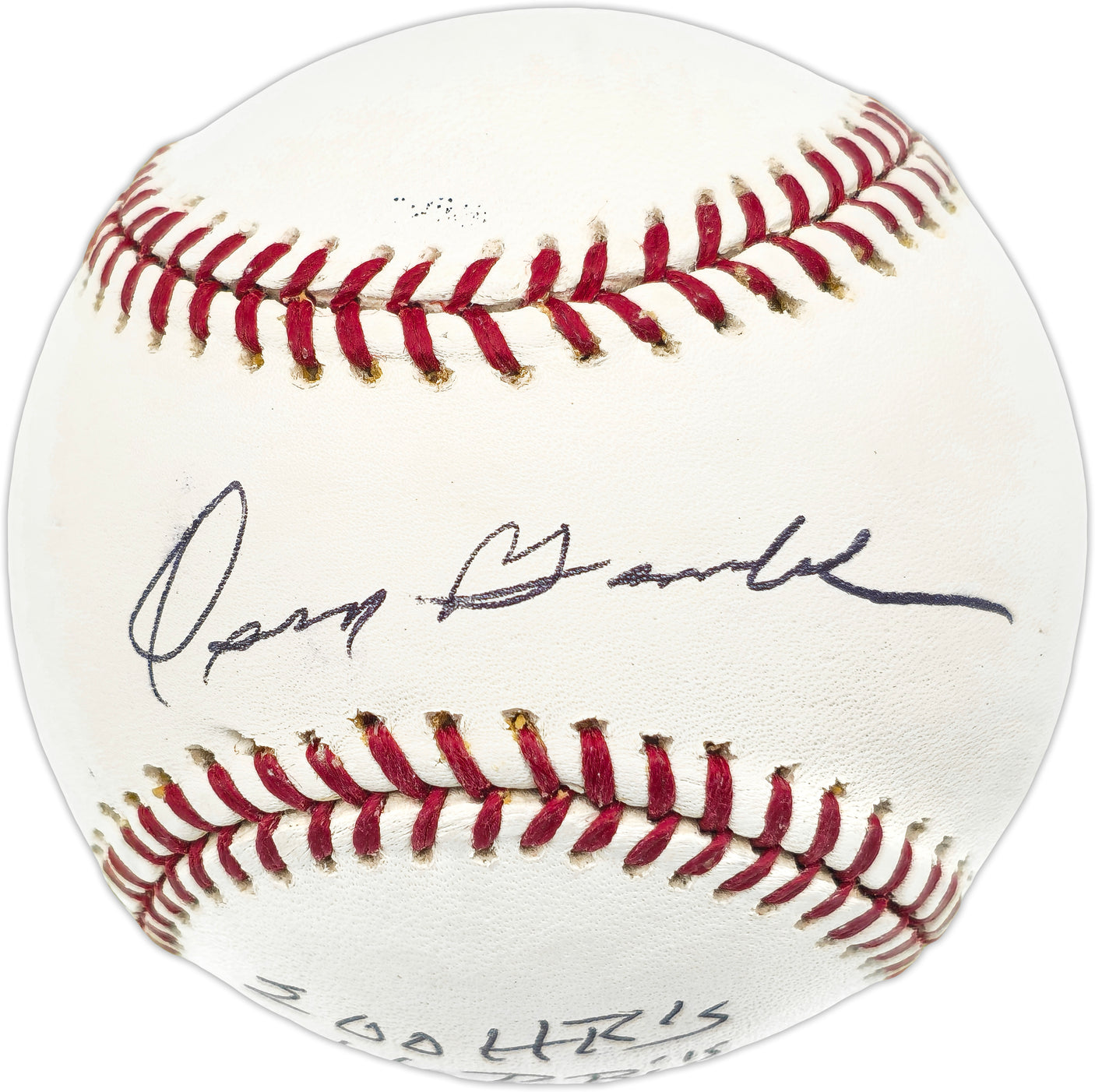 Oscar Gamble Autographed Official MLB Baseball New York Yankees "200 HR's, 666 RBI's, 1195 Hits" Beckett BAS QR #BN14949