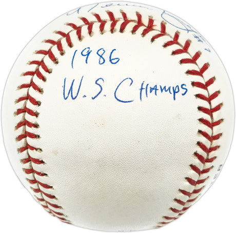 Kevin Mitchell Autographed Official NL Baseball New York Mets "1986 WS Champs" Beckett BAS QR #BN14956