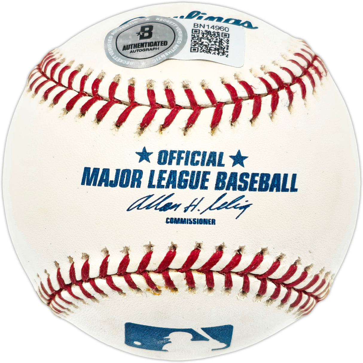 Davey Johnson Autographed Official MLB Baseball New York Mets "Mgr. 86 WS Champs" Beckett BAS QR #BN14960