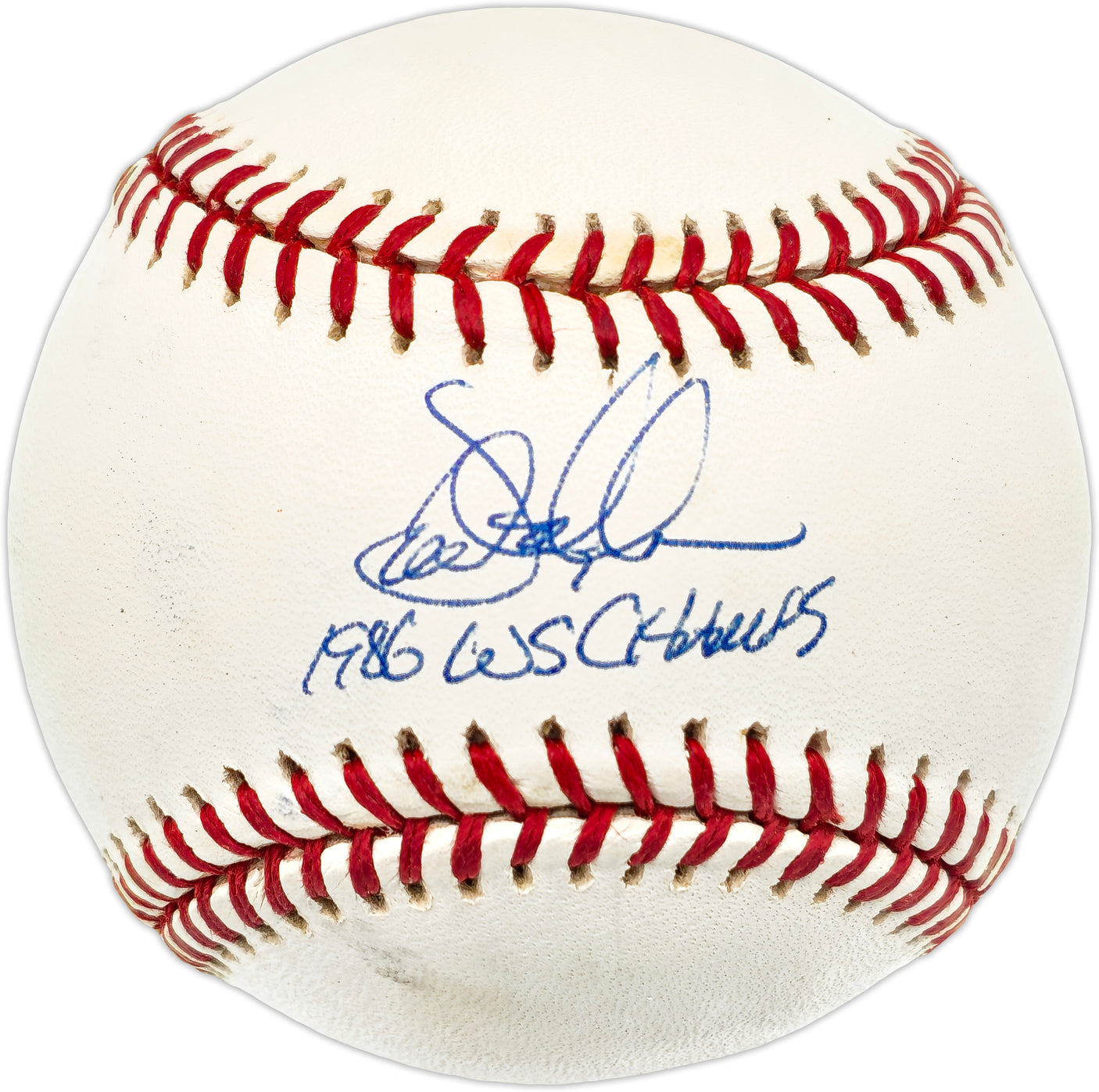 Dave Magadan Autographed Official NL Baseball New York Mets "1986 WS Champs" Beckett BAS QR #BN14968