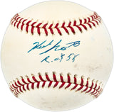 Herb Score Autographed Official AL Baseball Cleveland Indians "ROY 55" Beckett BAS QR #BN14981