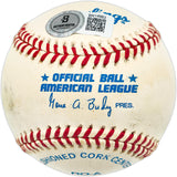 Gil McDougald Autographed Official AL Baseball New York Yankees "1951 AL ROY" Beckett BAS QR #BN14983