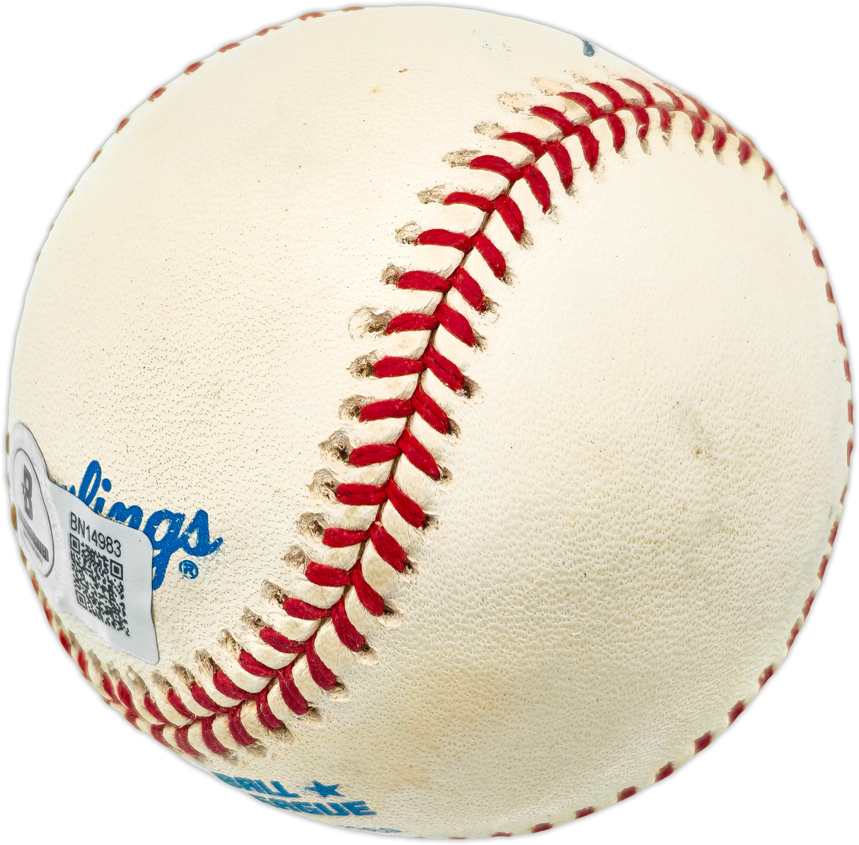Gil McDougald Autographed Official AL Baseball New York Yankees "1951 AL ROY" Beckett BAS QR #BN14983