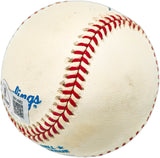 Gil McDougald Autographed Official AL Baseball New York Yankees "1951 AL ROY" Beckett BAS QR #BN14983