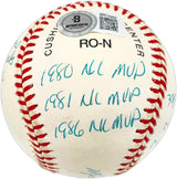 Mike Schmidt Autographed Official NL Baseball Philadelphia Phillies Statball With 16 Stats Beckett BAS #BN14989